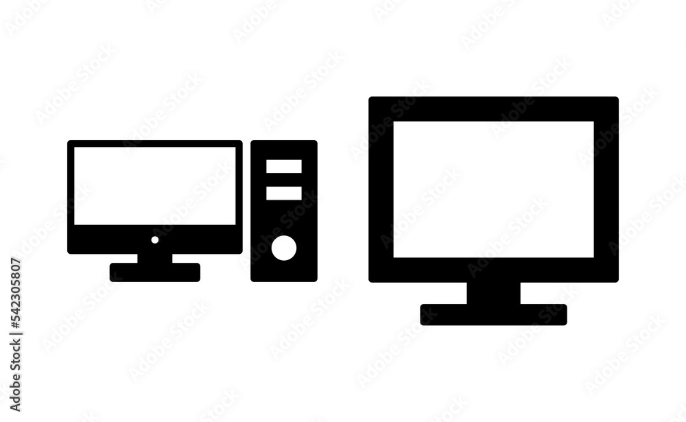 Computer icon vector for web and mobile app. computer monitor sign and symbol Computer icon vector for web and mobile app. computer monitor sign and symbol