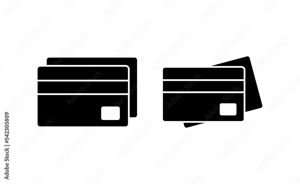 Credit card icon vector for web and mobile app. Credit card payment sign and symbol Credit card icon vector for web and mobile app. Credit card payment sign and symbol