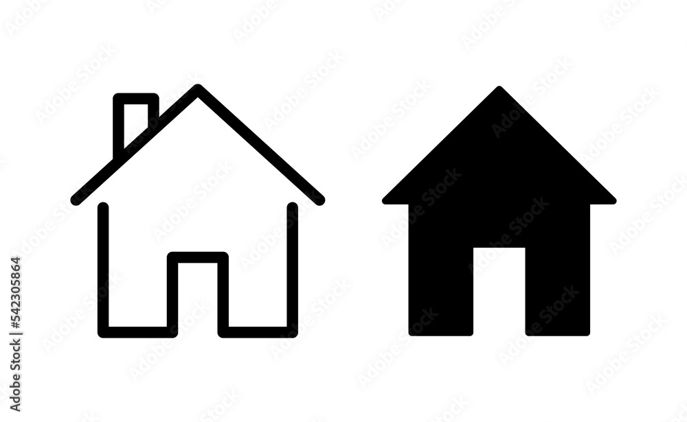 House icon vector for web and mobile app. Home sign and symbol House icon vector for web and mobile app. Home sign and symbol