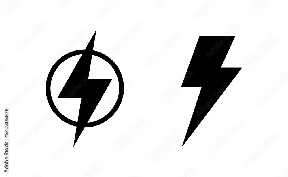 Lightning icon vector for web and mobile app. electric sign and symbol. power icon. energy sign Lightning icon vector for web and mobile app. electric sign and symbol. power icon. energy sign