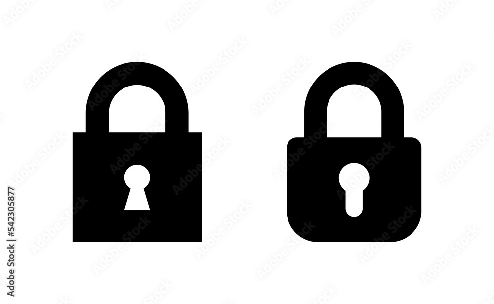 Lock icon vector for web and mobile app. Padlock sign and symbol. Encryption icon. Security symbol Lock icon vector for web and mobile app. Padlock sign and symbol. Encryption icon. Security symbol