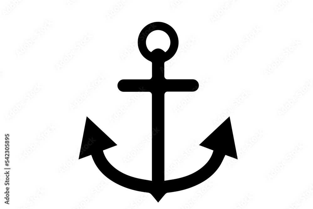 anchor on a white background anchor on a white background