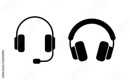 Headphone icon vector for web and mobile app. headphone sign and symbol