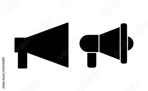 Megaphone icon vector for web and mobile app. Loudspeaker sign and symbol