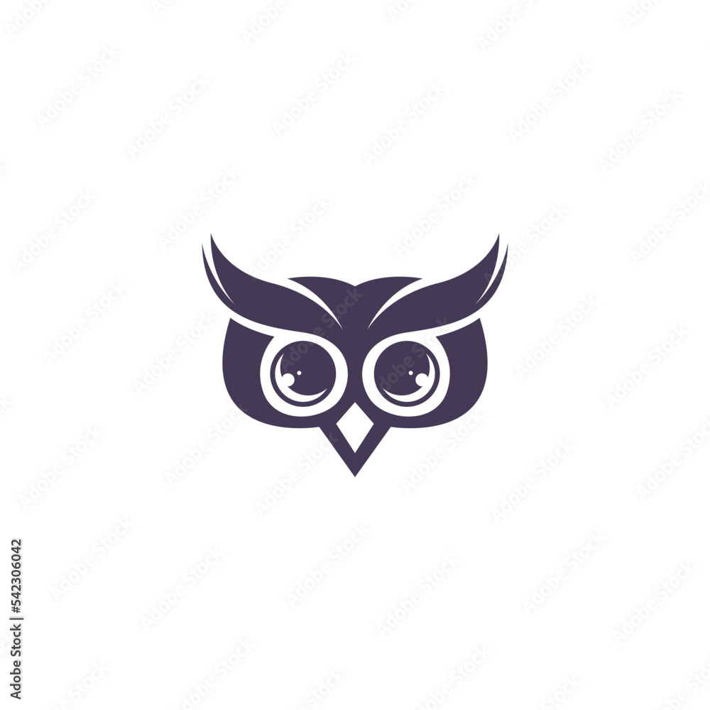 Owl logo icon design illustration
