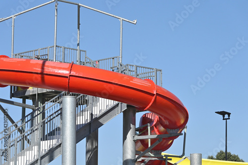 Canvas Print Water Slide Structure