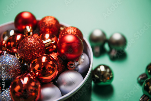 Christmas balls. 
