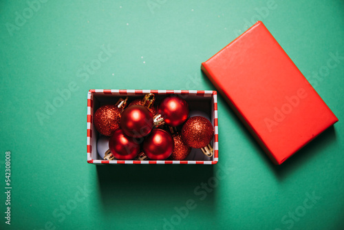 red christmas balls
