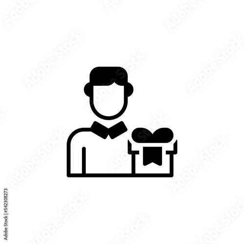 male recipient icon