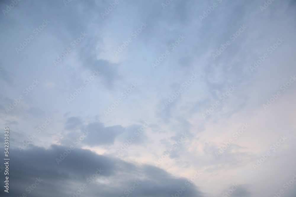 Picturesque view of blue sky with clouds