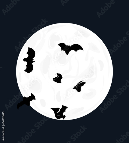 Fledermäuse und der Mond