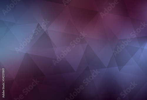 Dark Purple vector triangle mosaic template.