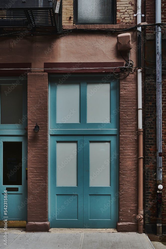 old door in building old door in building