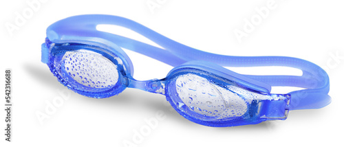 Glasses for swimming isolated on a white background