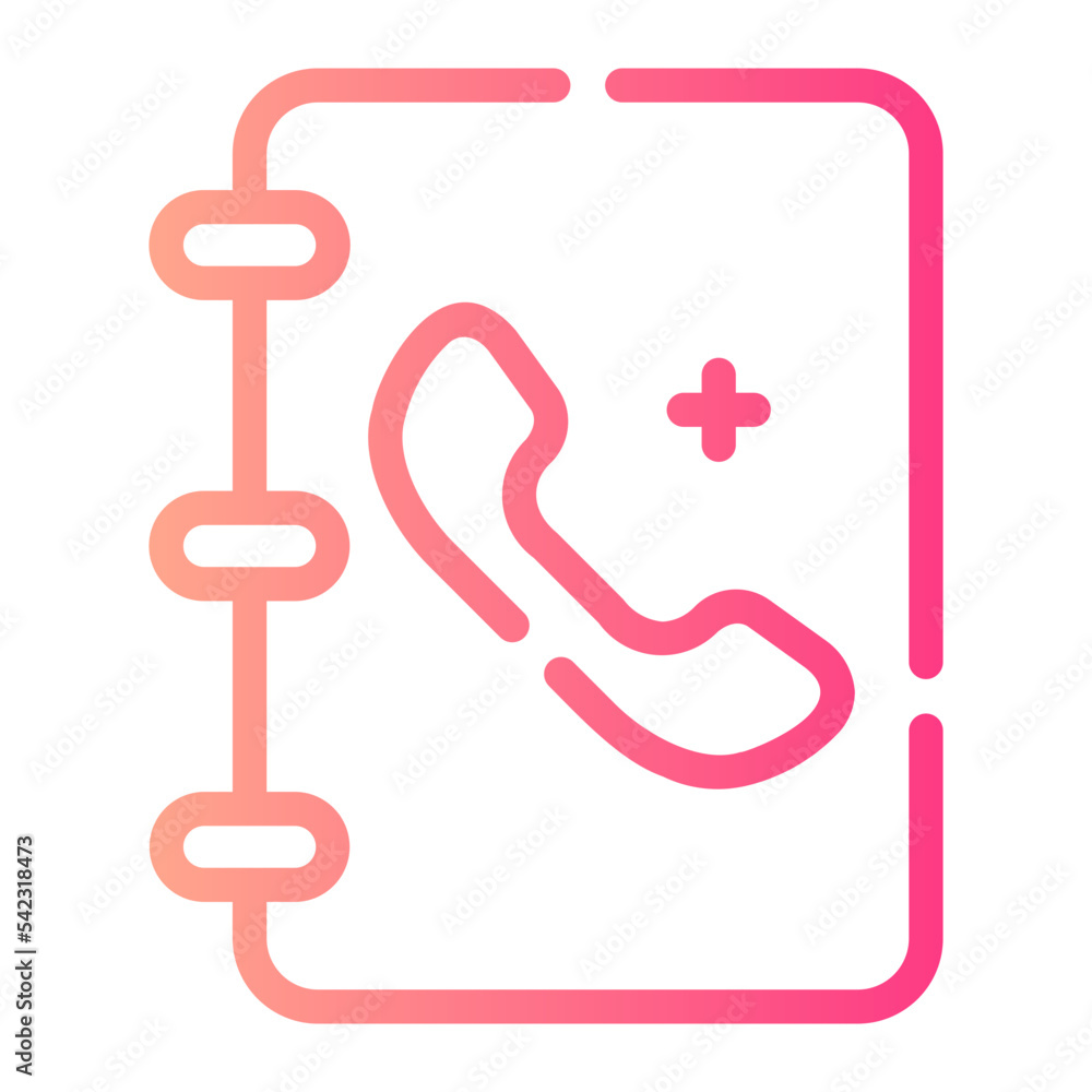 contact book gradient icon contact book gradient icon