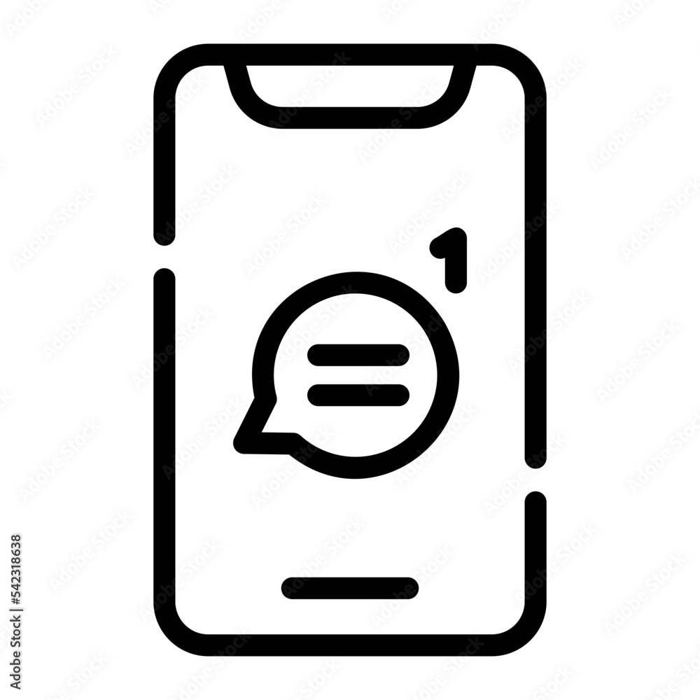 new message line icon new message line icon