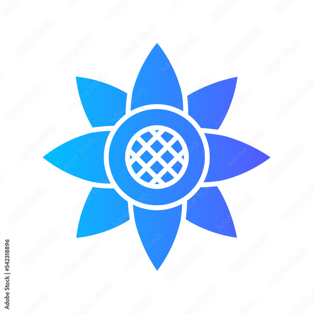 sunflower gradient icon sunflower gradient icon