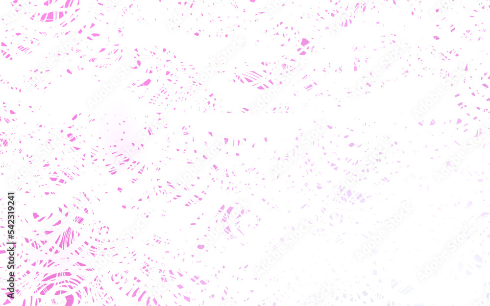 Light Pink vector doodle blurred background.