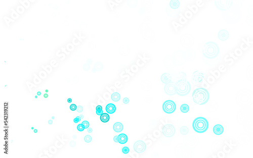 Fototapeta Naklejka Na Ścianę i Meble -  Light Green vector background with bubbles.