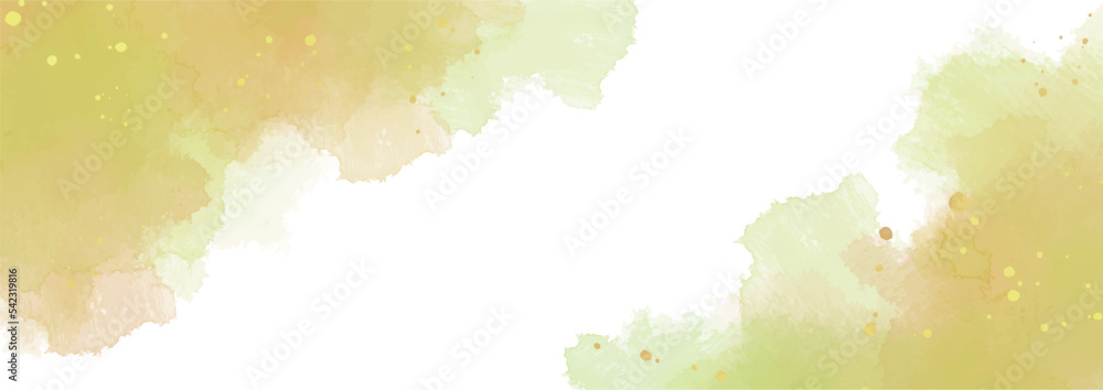 Obraz premium 水彩テクスチャの背景素材 秋イメージ 横長