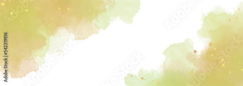 水彩テクスチャの背景素材　秋イメージ　横長