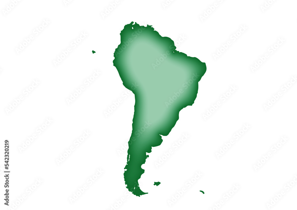 南アメリカ（ぷっくり膨らみ）グリーン