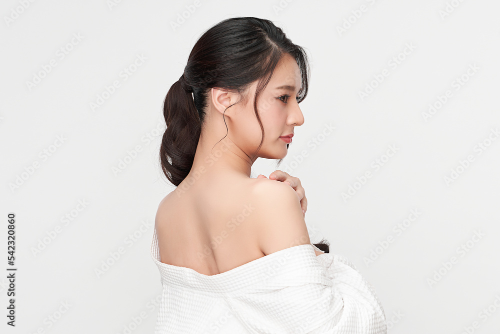 Beautiful young asian woman with clean fresh skin on white background, Face care, Facial treatment, Cosmetology, beauty and spa, Asian women portrait. Beautiful young asian woman with clean fresh skin on white background, Face care, Facial treatment, Cosmetology, beauty and spa, Asian women portrait.