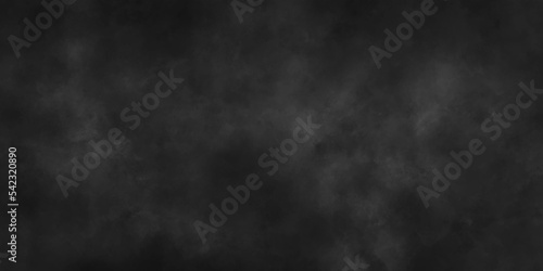  Abstract background with smoke on black background in watercolor design in illustration . Creative design with Black ink and watercolor texture on white paper background. Paint leaks and Ombre effec