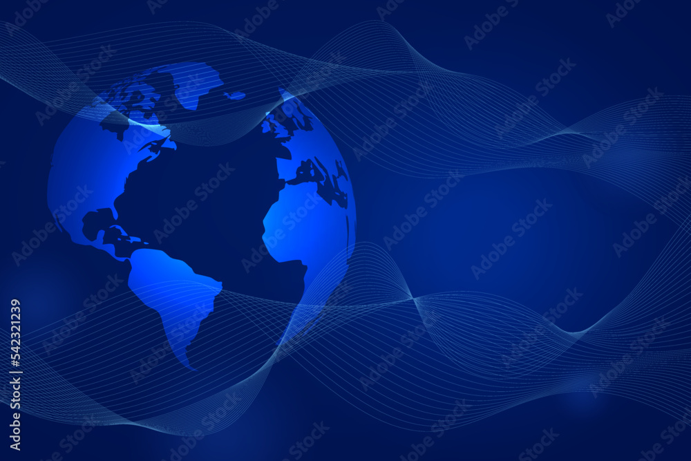 Global technology earth banner digital background Global technology earth banner digital background