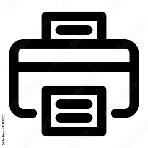 Icon Print With Style Outline