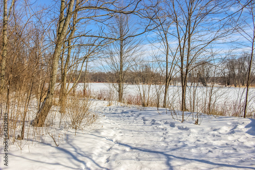 Beautiful winter landscape at the ravine © Catherine