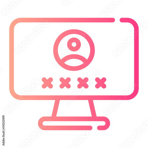 login gradient icon