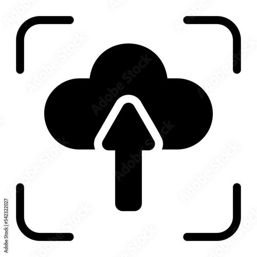 upload glyph icon photo