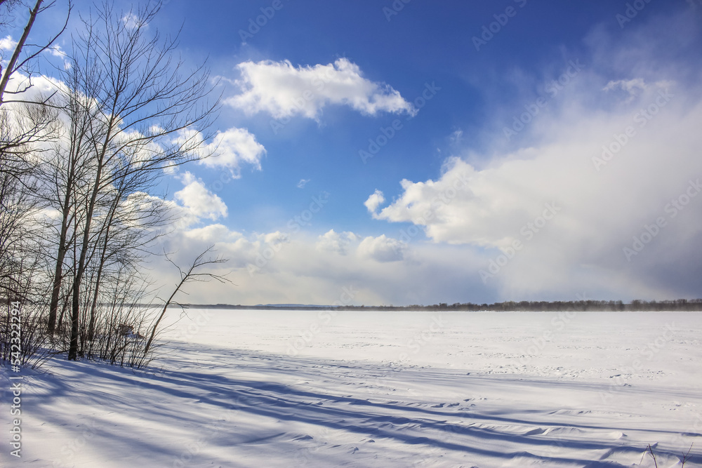 Beautiful winter landscape at the ravine Beautiful winter landscape at the ravine