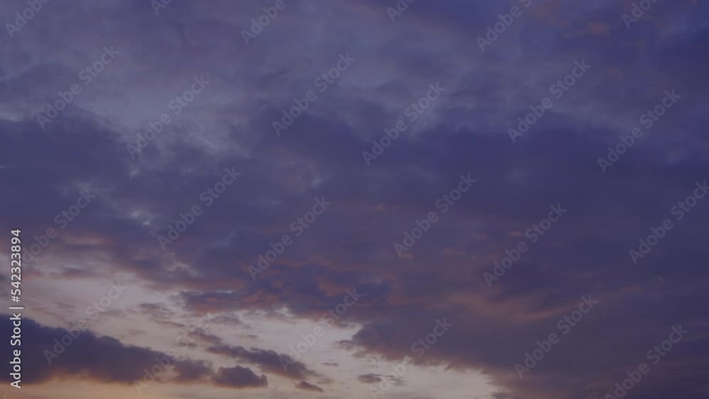 Twilight and dawn sky with cumulus cloud time lapse in an evening 4k footage. Twilight and dawn sky with cumulus cloud time lapse in an evening 4k footage.