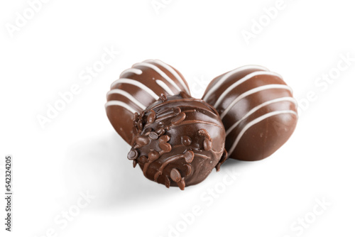 Cuadro en lienzo Milk chocolate candy , praline , truffle