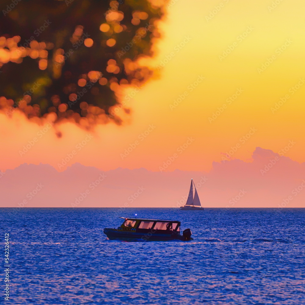 Naklejka premium sunset