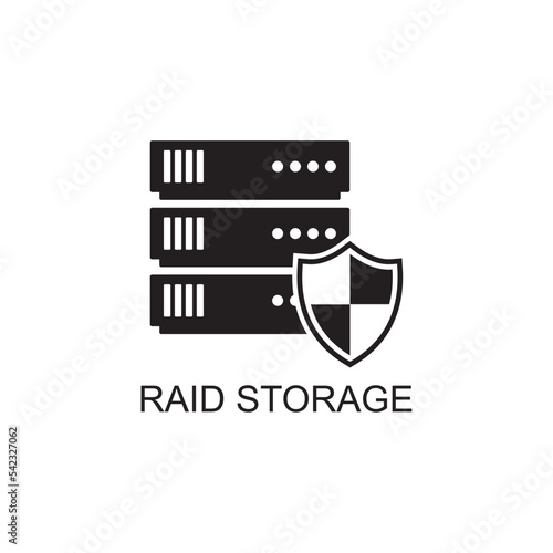 raid storage icon , web icon
