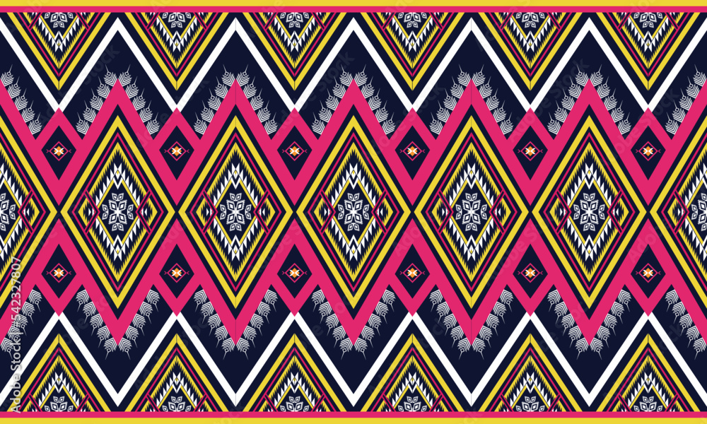 Geometric ethnic pattern for background,fabric,wrapping,clothing,wallpaper,Batik,carpet,embroidery style. Geometric ethnic pattern for background,fabric,wrapping,clothing,wallpaper,Batik,carpet,embroidery style.