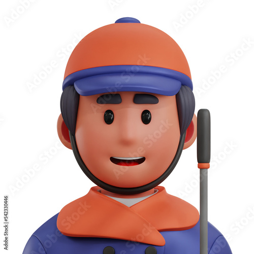 Jockey Player 3D Avatar