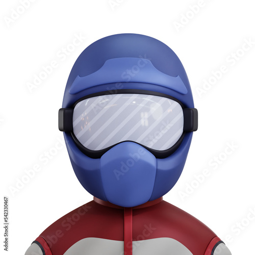 Motocross Player 3D Avatar
