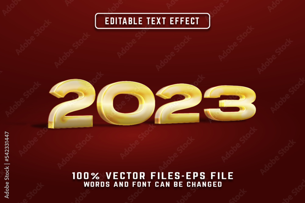New Year 3d Text Effect Premium vectors New Year 3d Text Effect Premium vectors