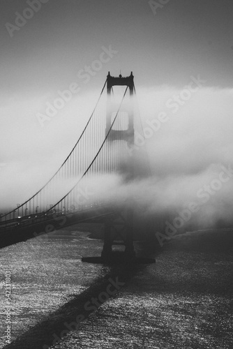 Fog on the Golden Gate Bridge in San Francisco, California