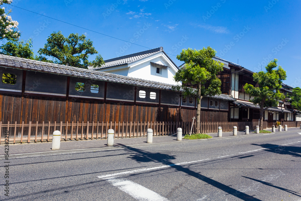 Omihachiman old town in Shiga prefecture, Kansai, Japan.