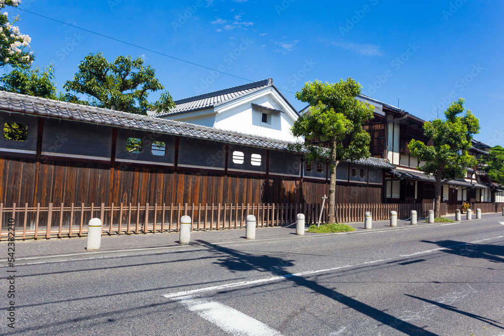 Omihachiman old town in Shiga prefecture, Kansai, Japan. Omihachiman old town in Shiga prefecture, Kansai, Japan.