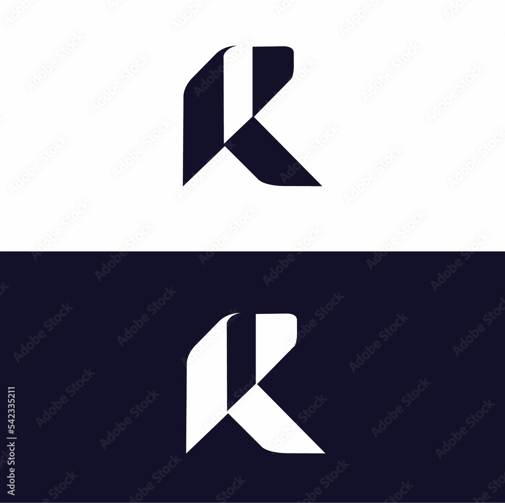 the letters R. vector logo monogram alphabet minimalist design the letters R. vector logo monogram alphabet minimalist design