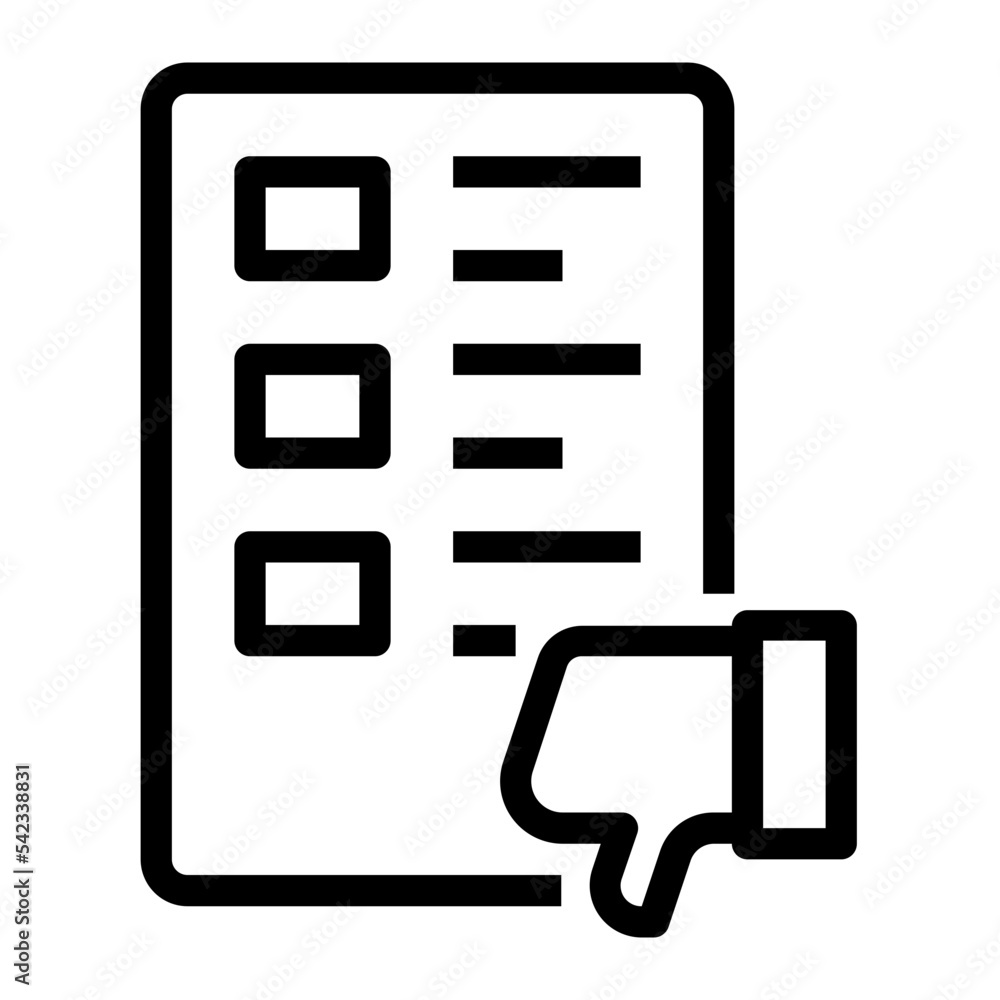 Icon Bad Comment With Style Outline Icon Bad Comment With Style Outline