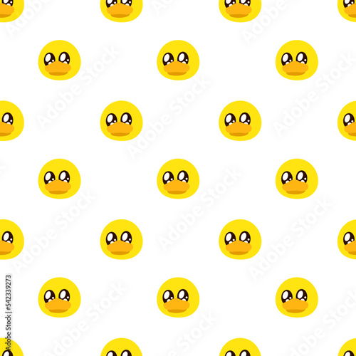 vector files repeatable seamless pattern of a drawing duck face with flat design style