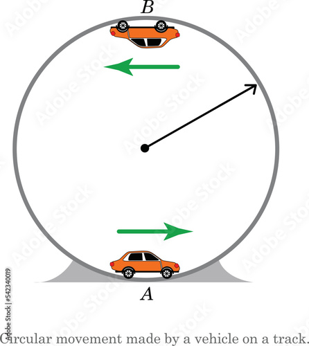 Push and Pull force vector illustration. Force, motion and friction concept. Easy science for kids. Educational illustrated scene