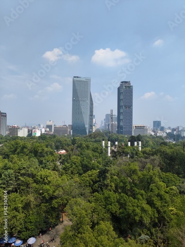 Mexico City, modern capitals with park forests and buildings